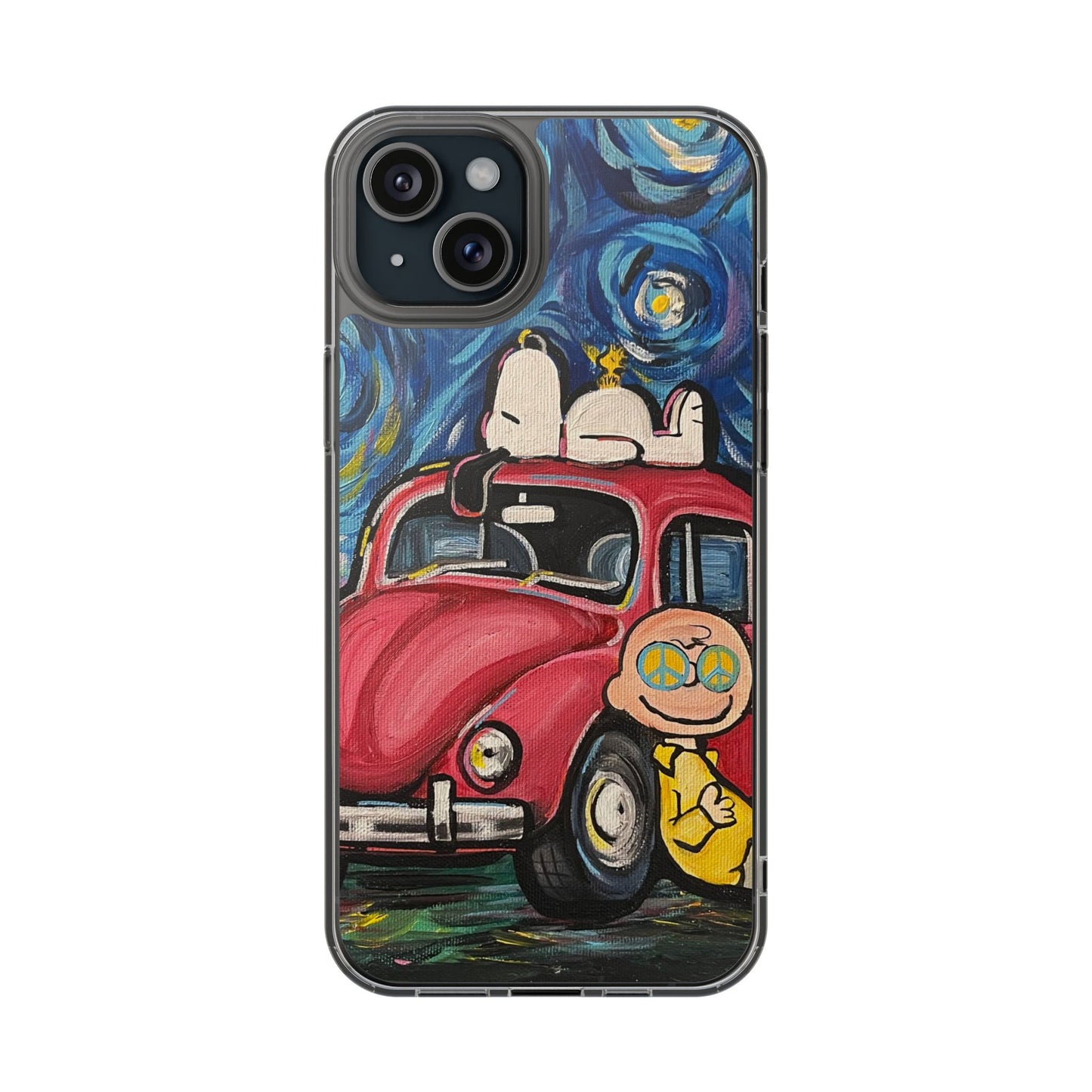 Phone Case: Starry Night with Bug Clear Cases