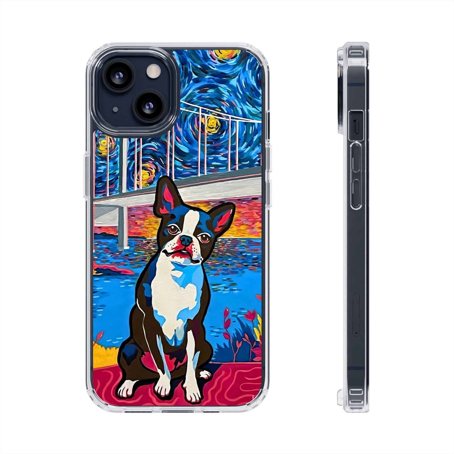 Phone Case: Boston Terrier Clear Cases