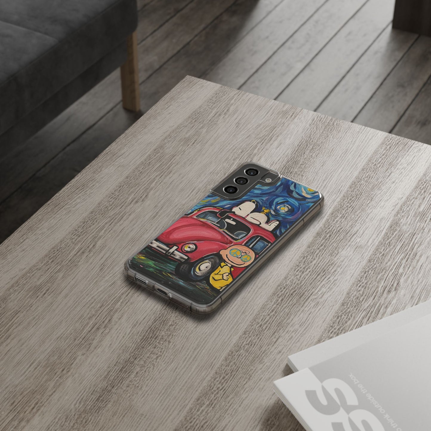 Phone Case: Starry Night with Bug Clear Cases