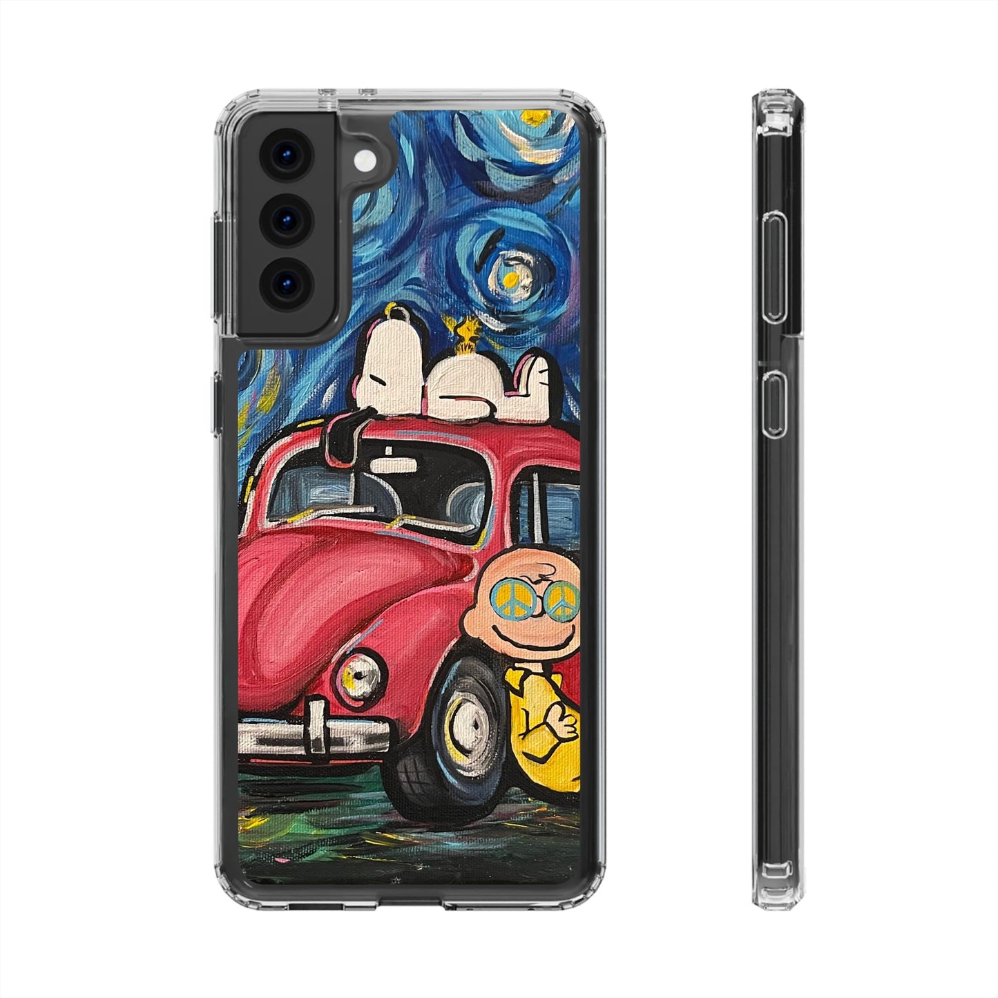 Phone Case: Starry Night with Bug Clear Cases