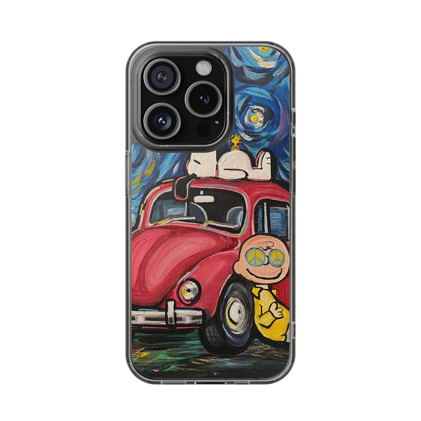 Phone Case: Starry Night with Bug Clear Cases
