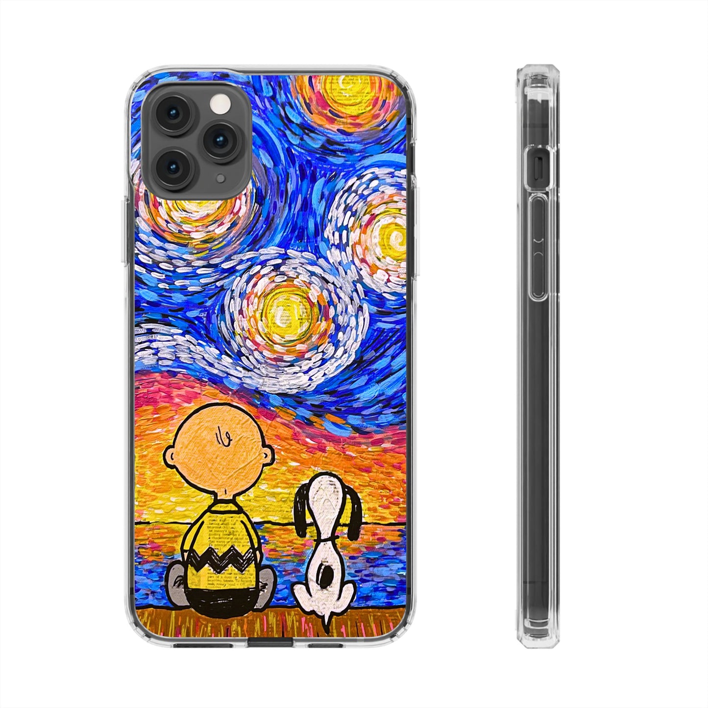 Phone Case: Starry Night at Lake Clear Cases