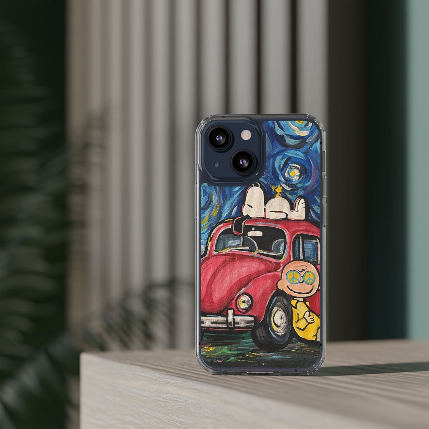 Phone Case: Starry Night with Bug Clear Cases