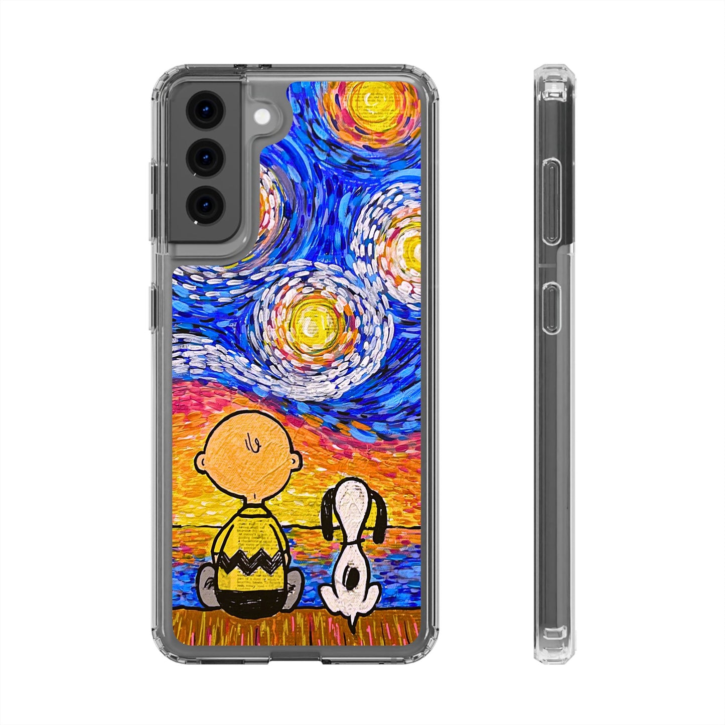 Phone Case: Starry Night at Lake Clear Cases