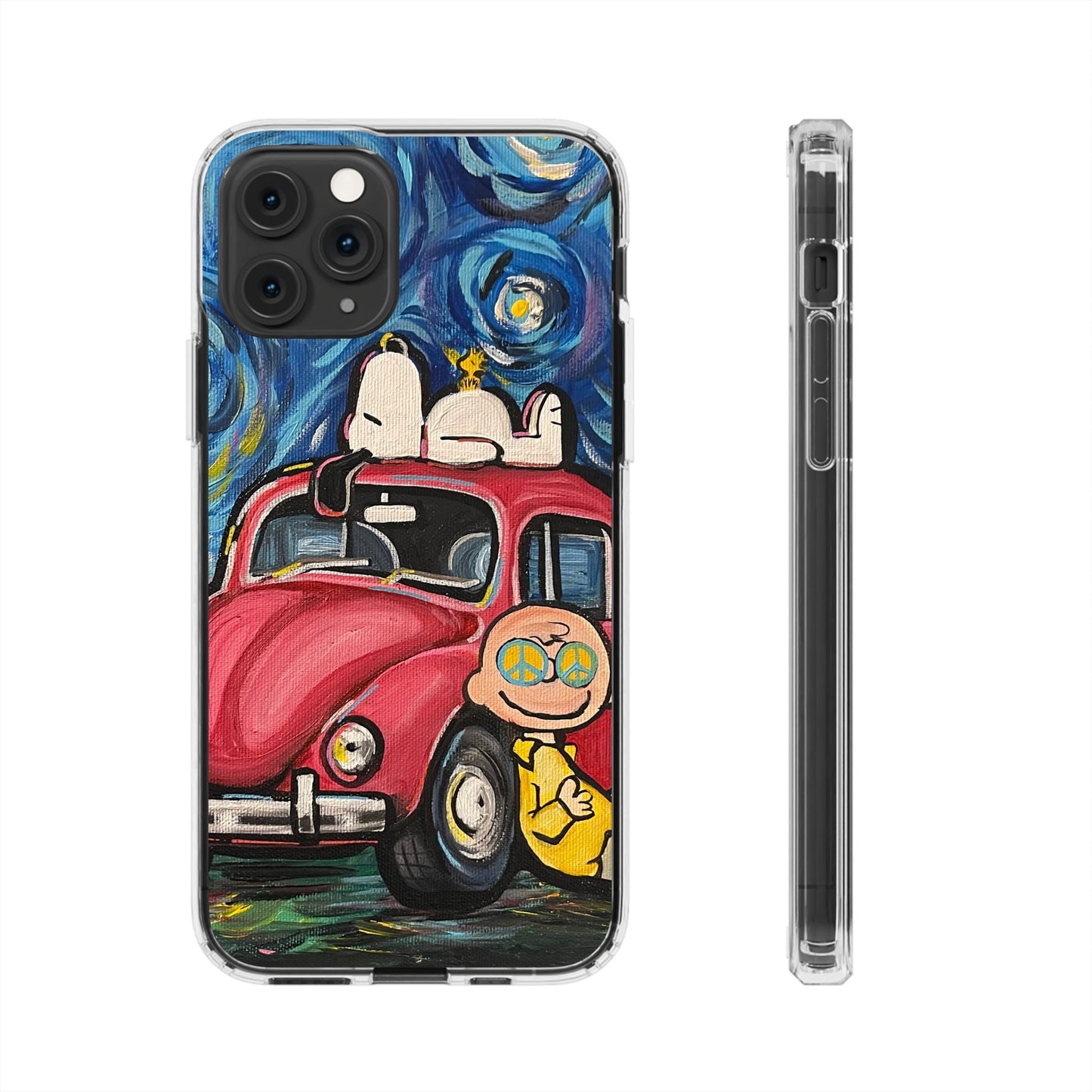 Phone Case: Starry Night with Bug Clear Cases
