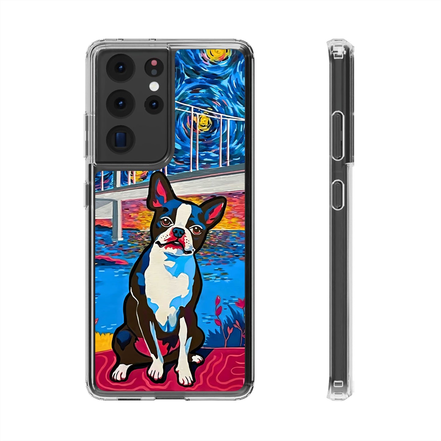Phone Case: Boston Terrier Clear Cases