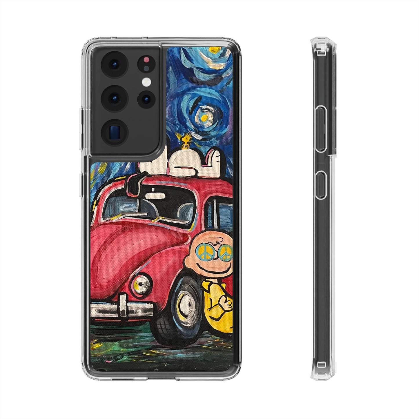 Phone Case: Starry Night with Bug Clear Cases