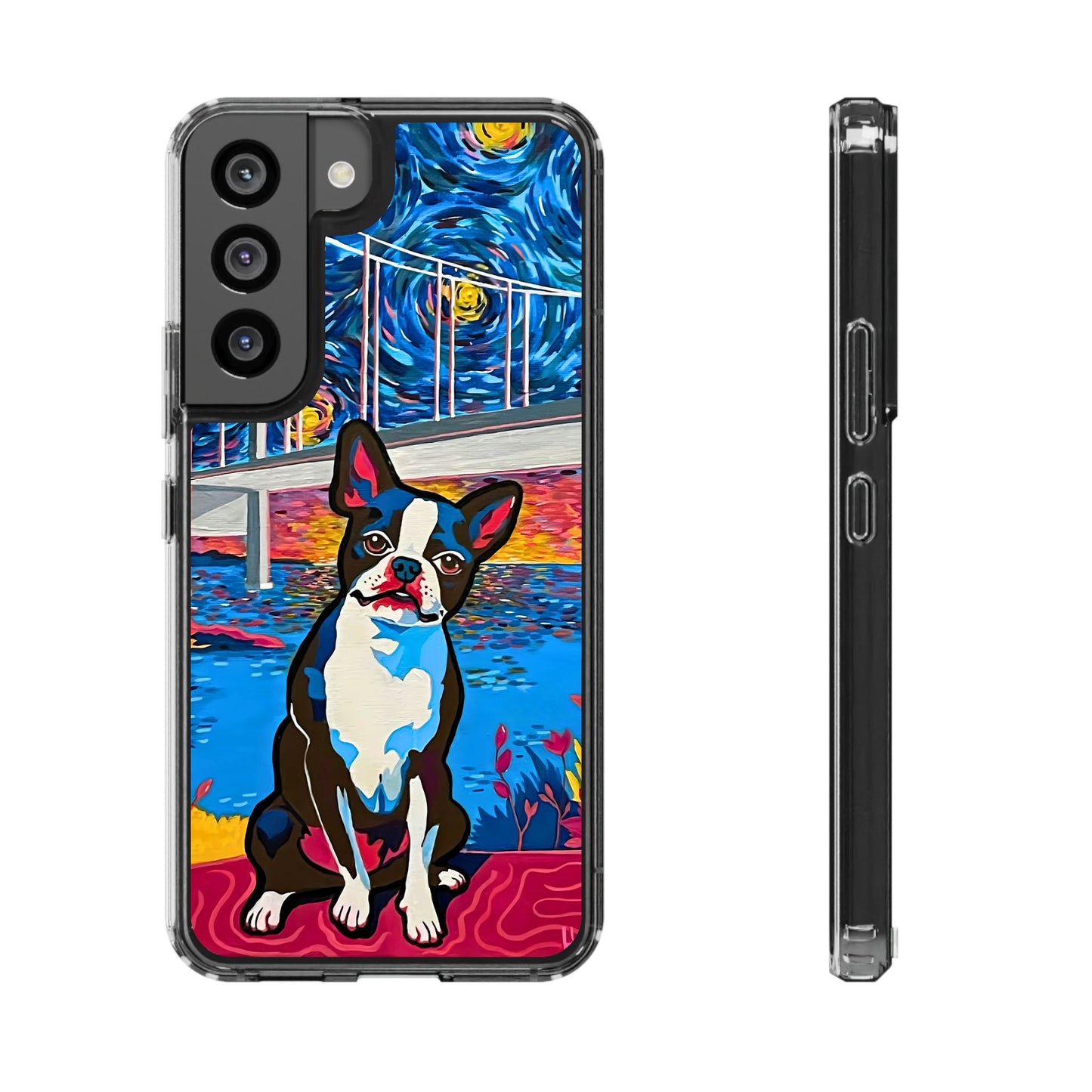 Phone Case: Boston Terrier Clear Cases