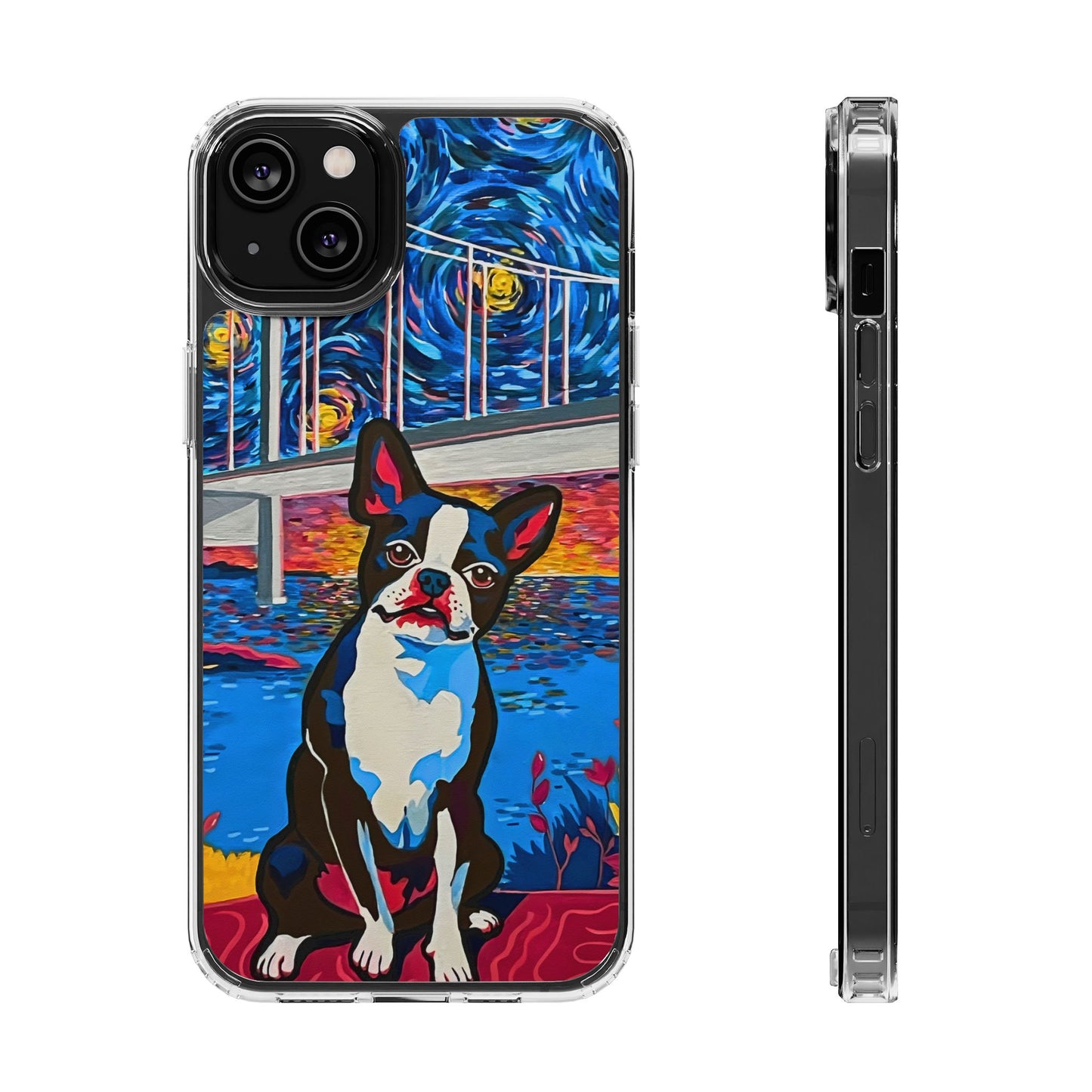 Phone Case: Boston Terrier Clear Cases