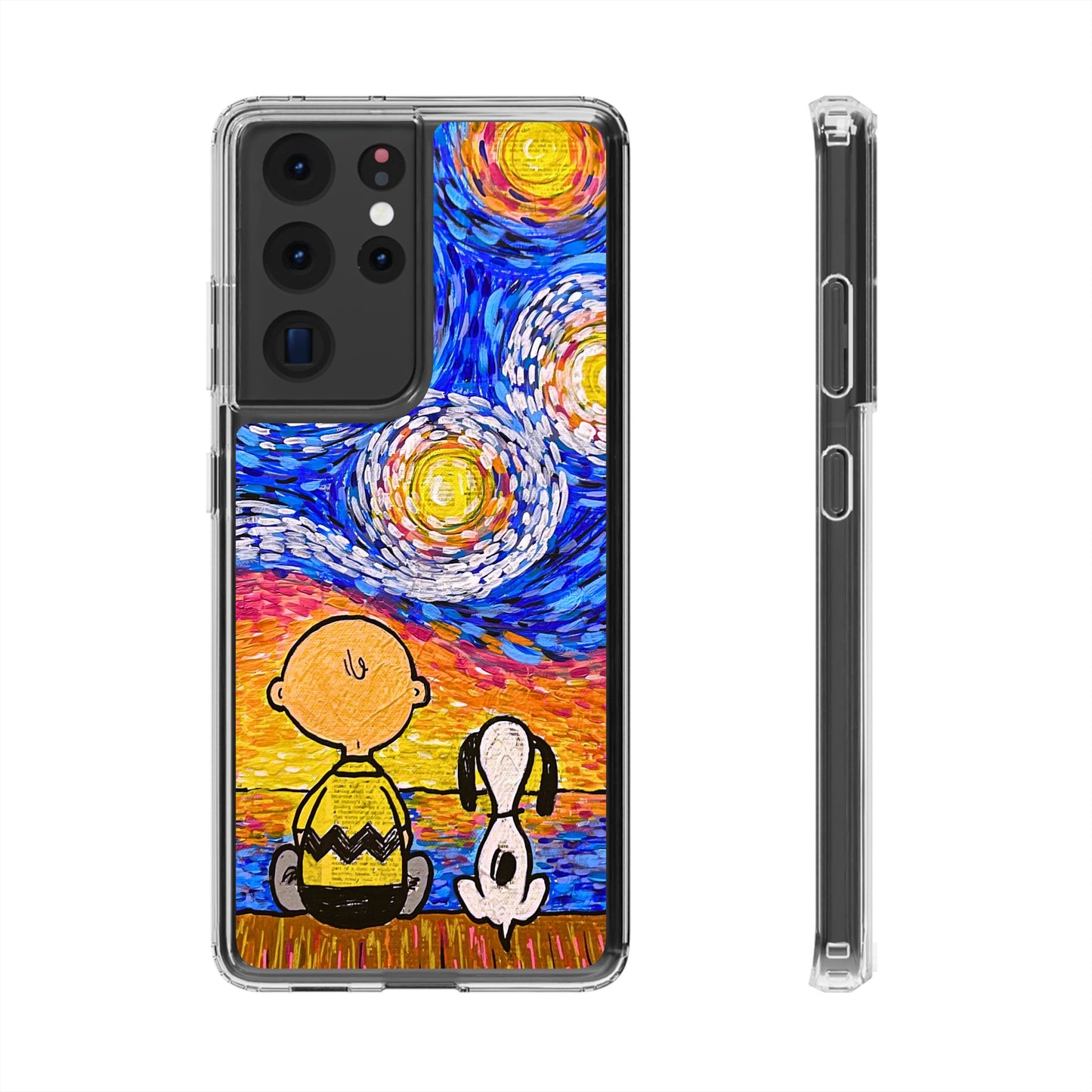 Phone Case: Starry Night at Lake Clear Cases