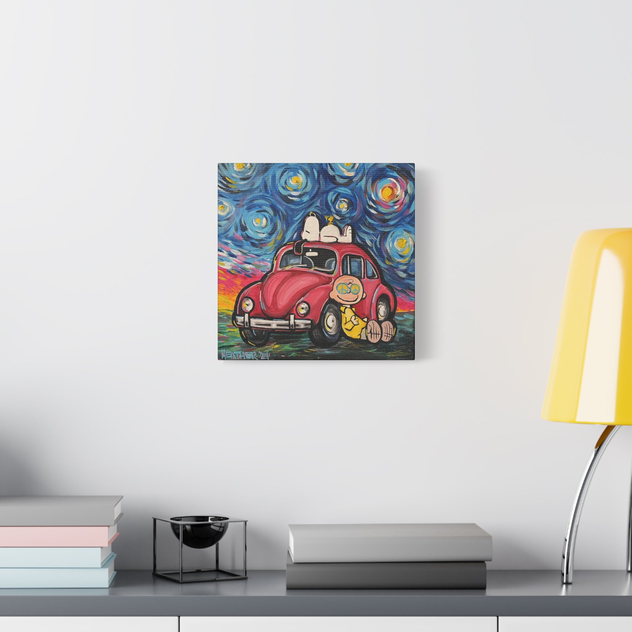 Art: Starry Night Bug Canvas Print
