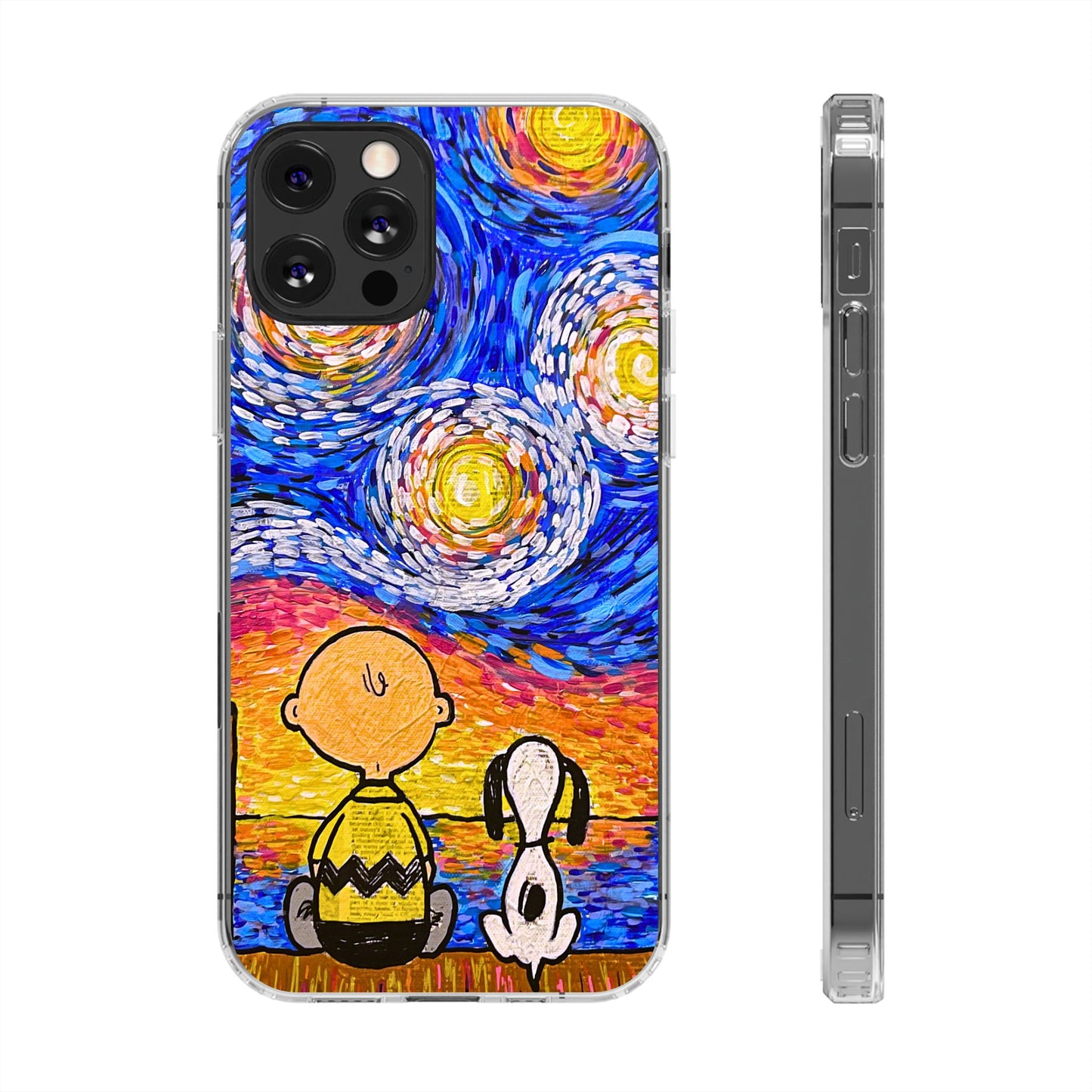 Phone Case: Starry Night at Lake Clear Cases