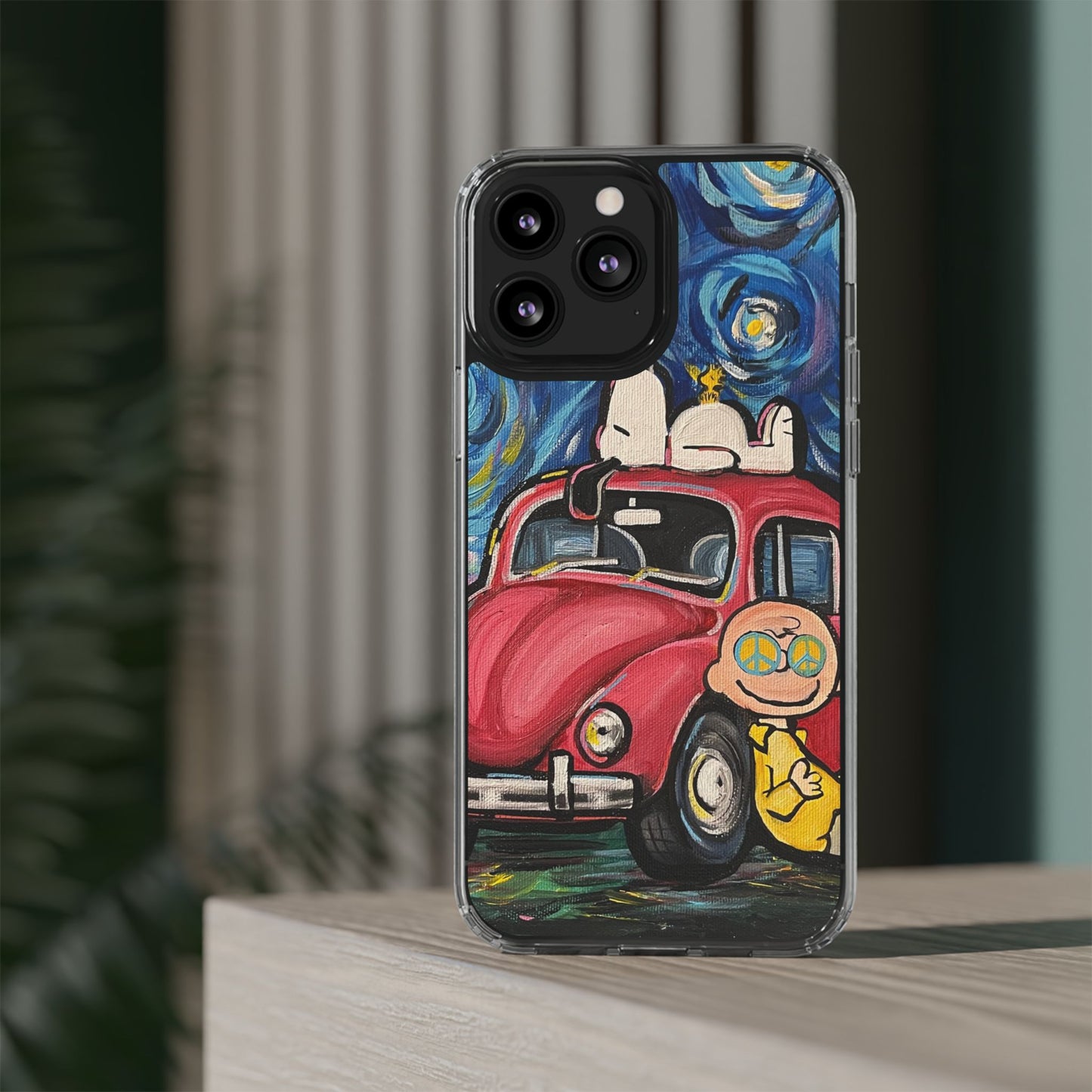 Phone Case: Starry Night with Bug Clear Cases