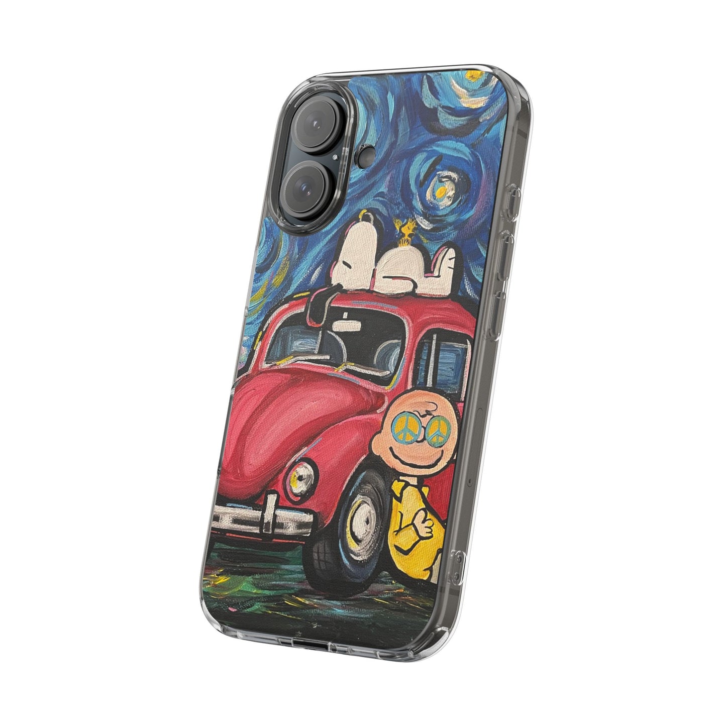 Phone Case: Starry Night with Bug Clear Cases