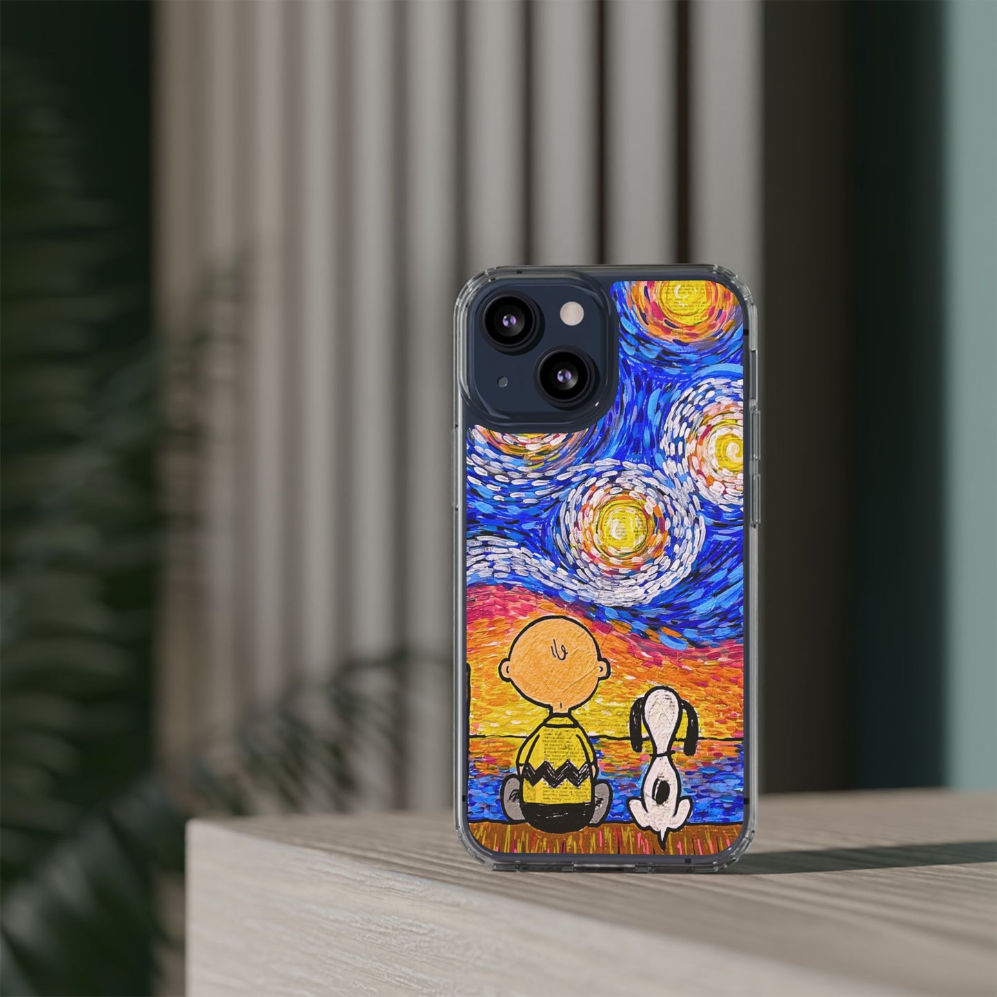 Phone Case: Starry Night at Lake Clear Cases