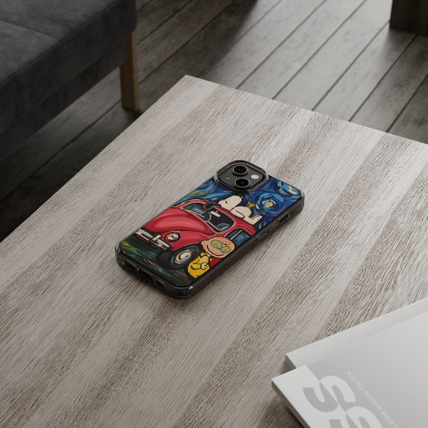 Phone Case: Starry Night with Bug Clear Cases