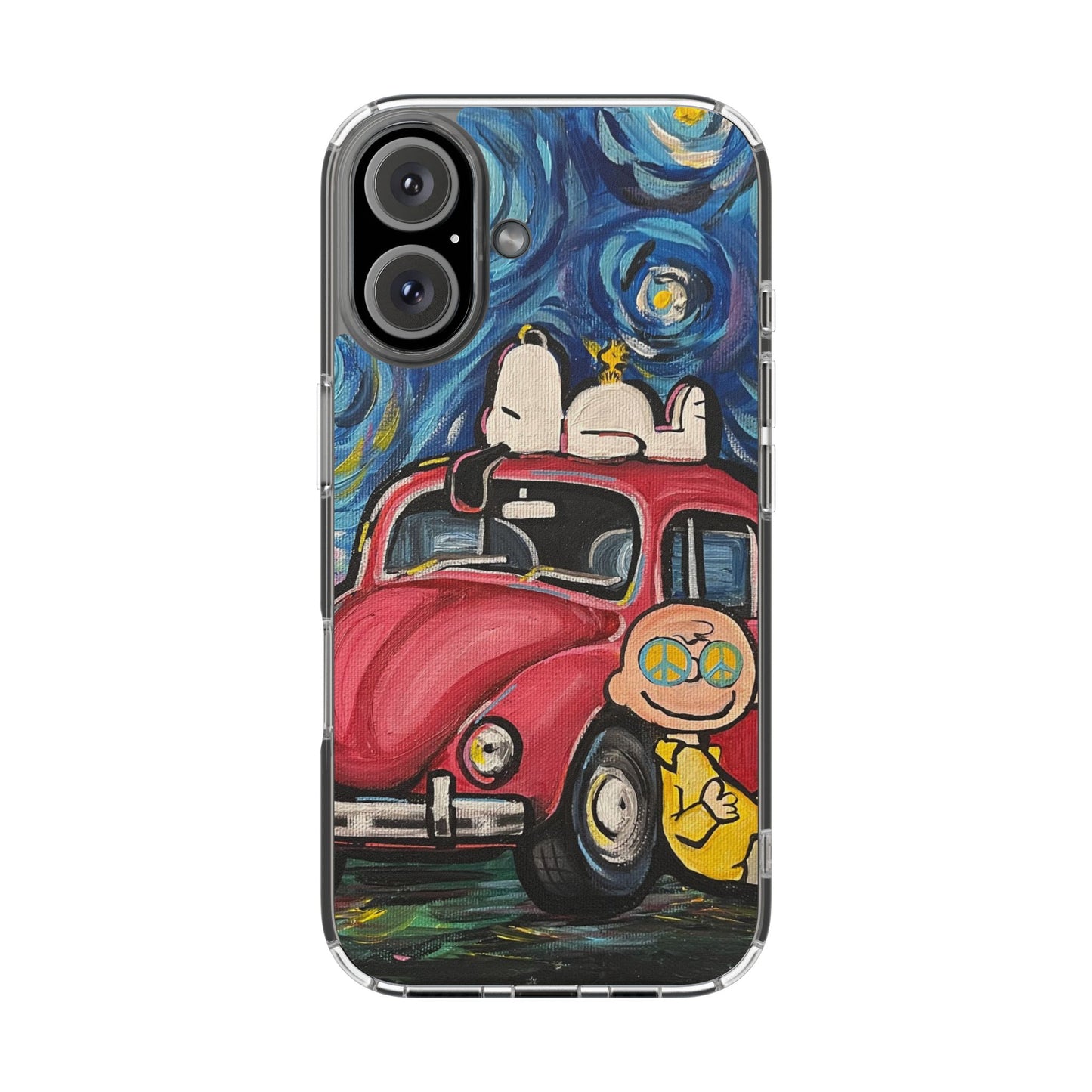Phone Case: Starry Night with Bug Clear Cases
