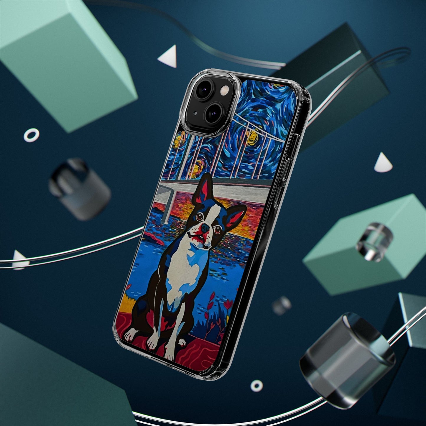 Phone Case: Boston Terrier Clear Cases