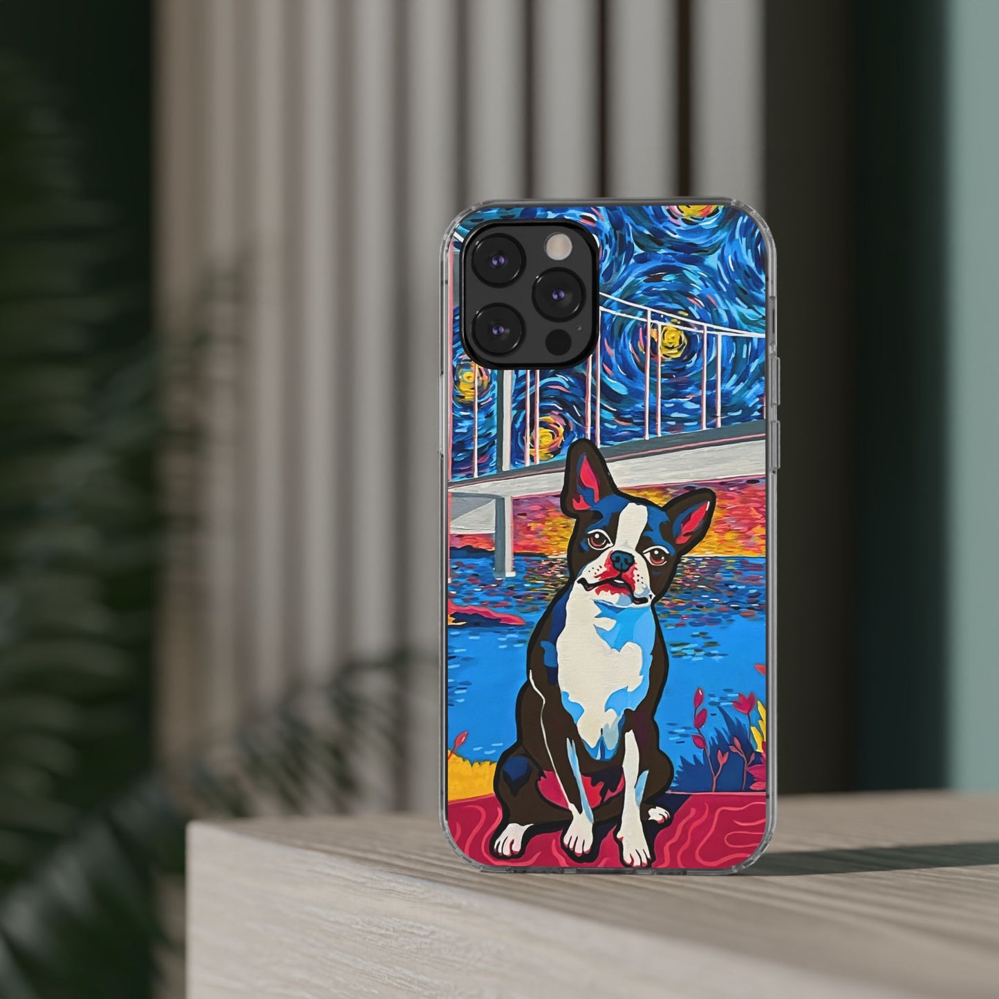 Phone Case: Boston Terrier Clear Cases