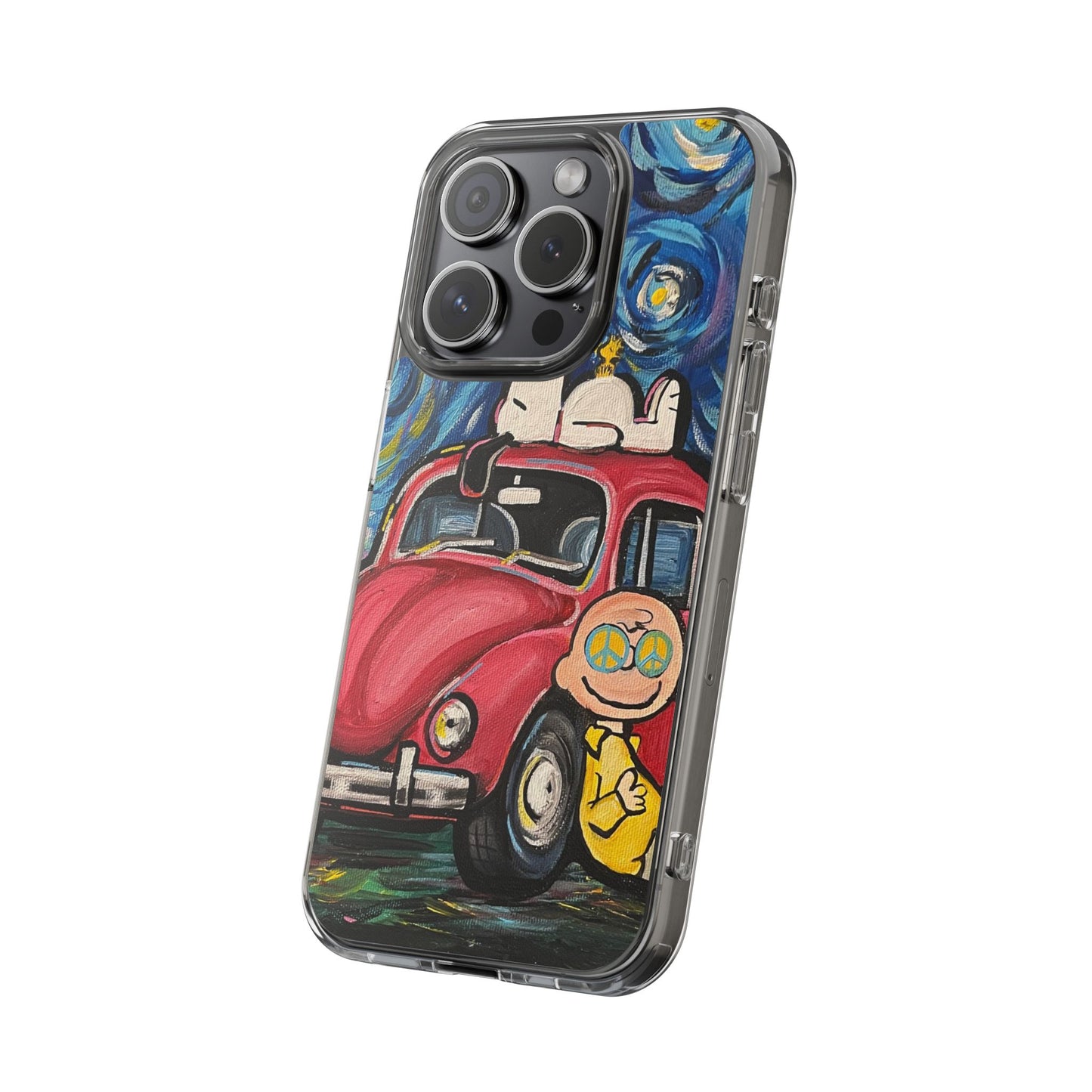 Phone Case: Starry Night with Bug Clear Cases