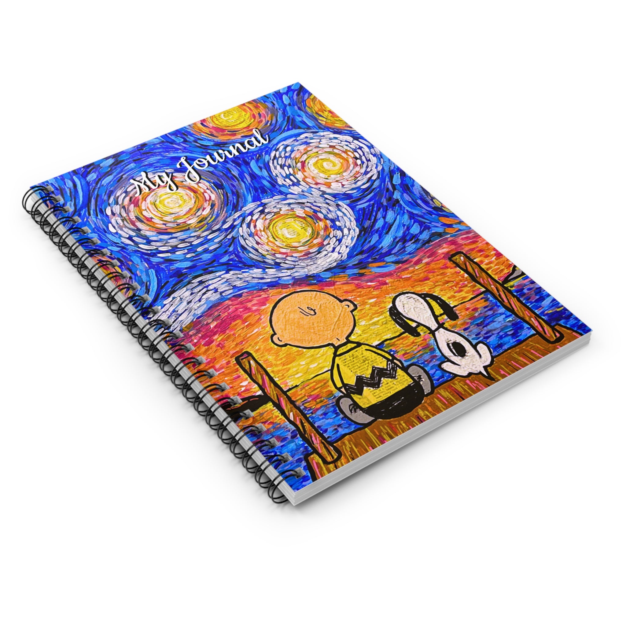 Journal: Starry Night Rule-Lined Spiral Notebook