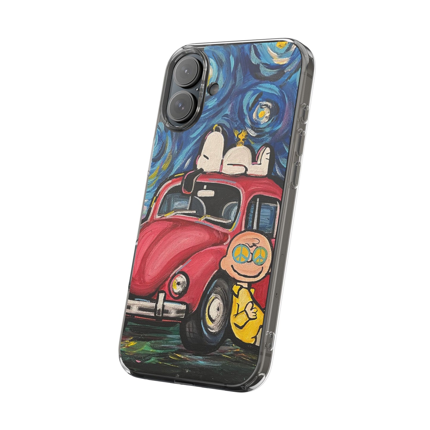 Phone Case: Starry Night with Bug Clear Cases