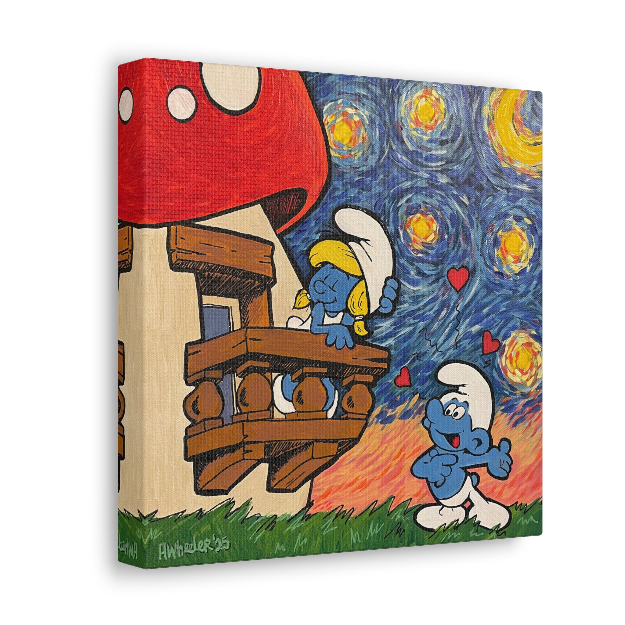 Art: Love and a Starry Night Canvas Print