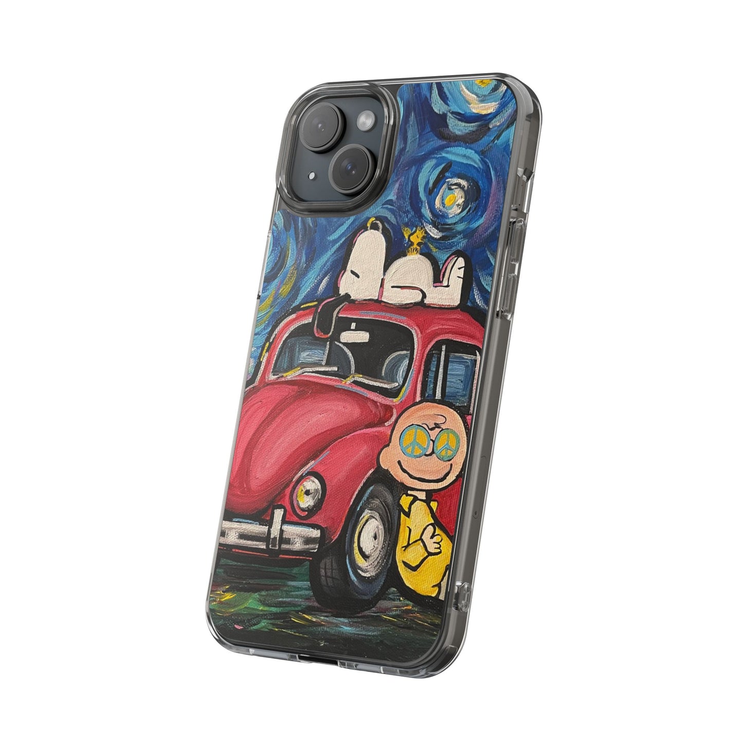 Phone Case: Starry Night with Bug Clear Cases