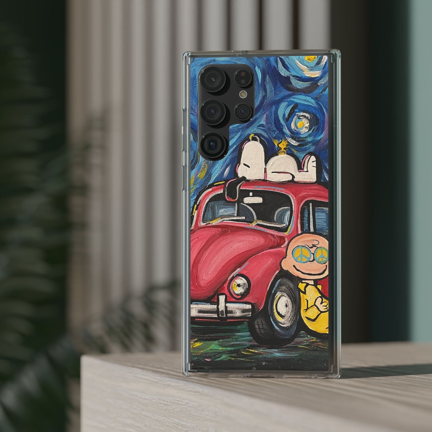 Phone Case: Starry Night with Bug Clear Cases