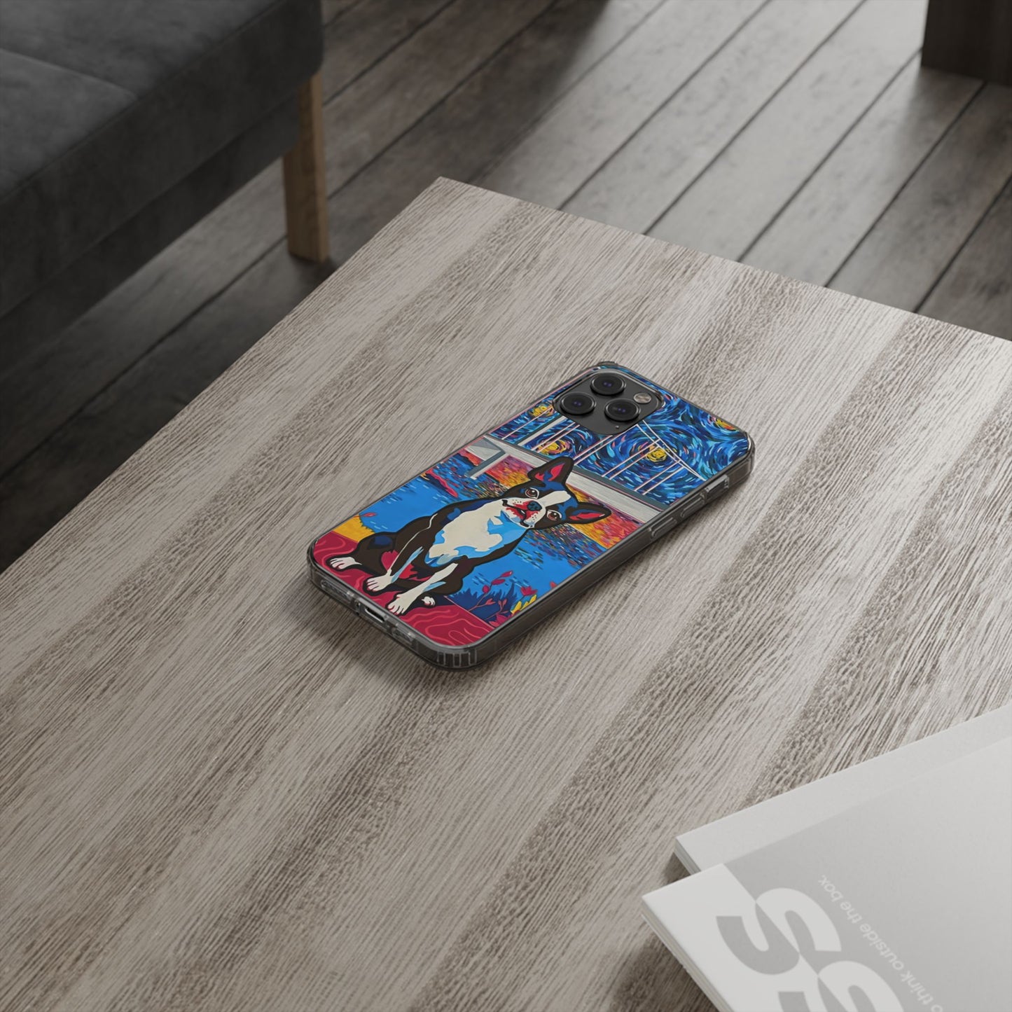 Phone Case: Boston Terrier Clear Cases