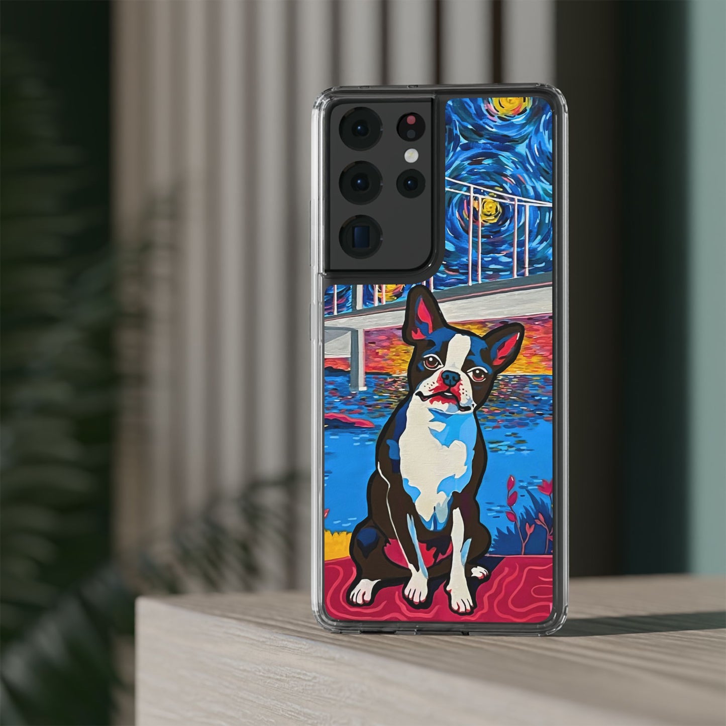 Phone Case: Boston Terrier Clear Cases