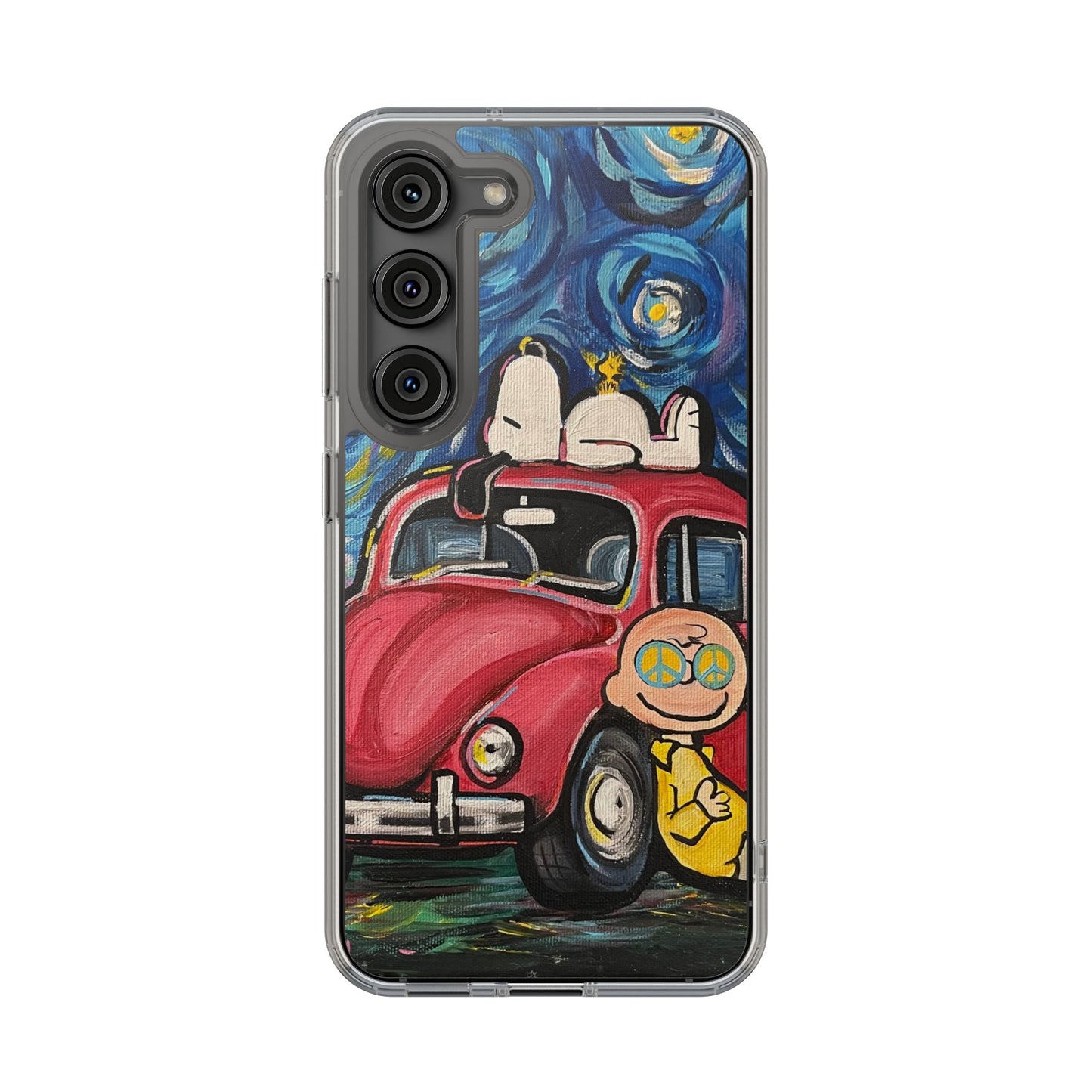 Phone Case: Starry Night with Bug Clear Cases