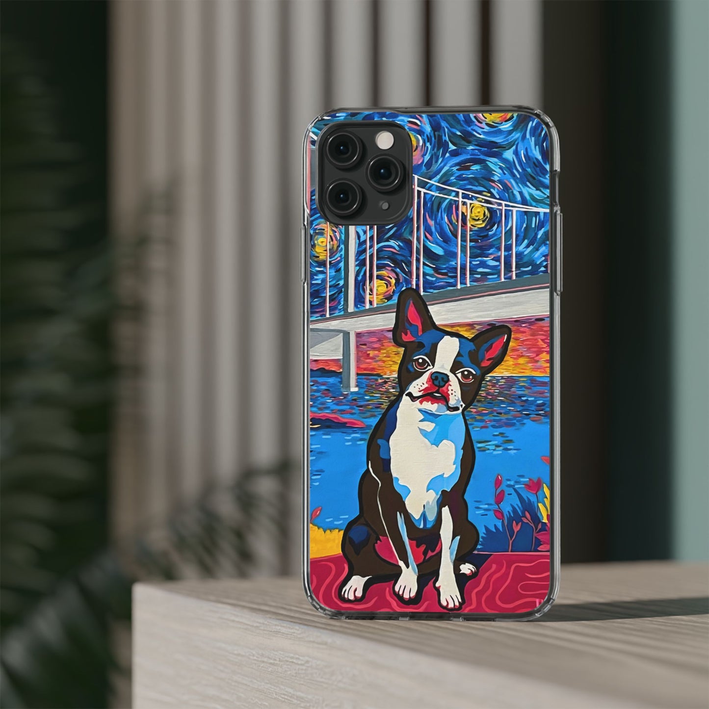 Phone Case: Boston Terrier Clear Cases