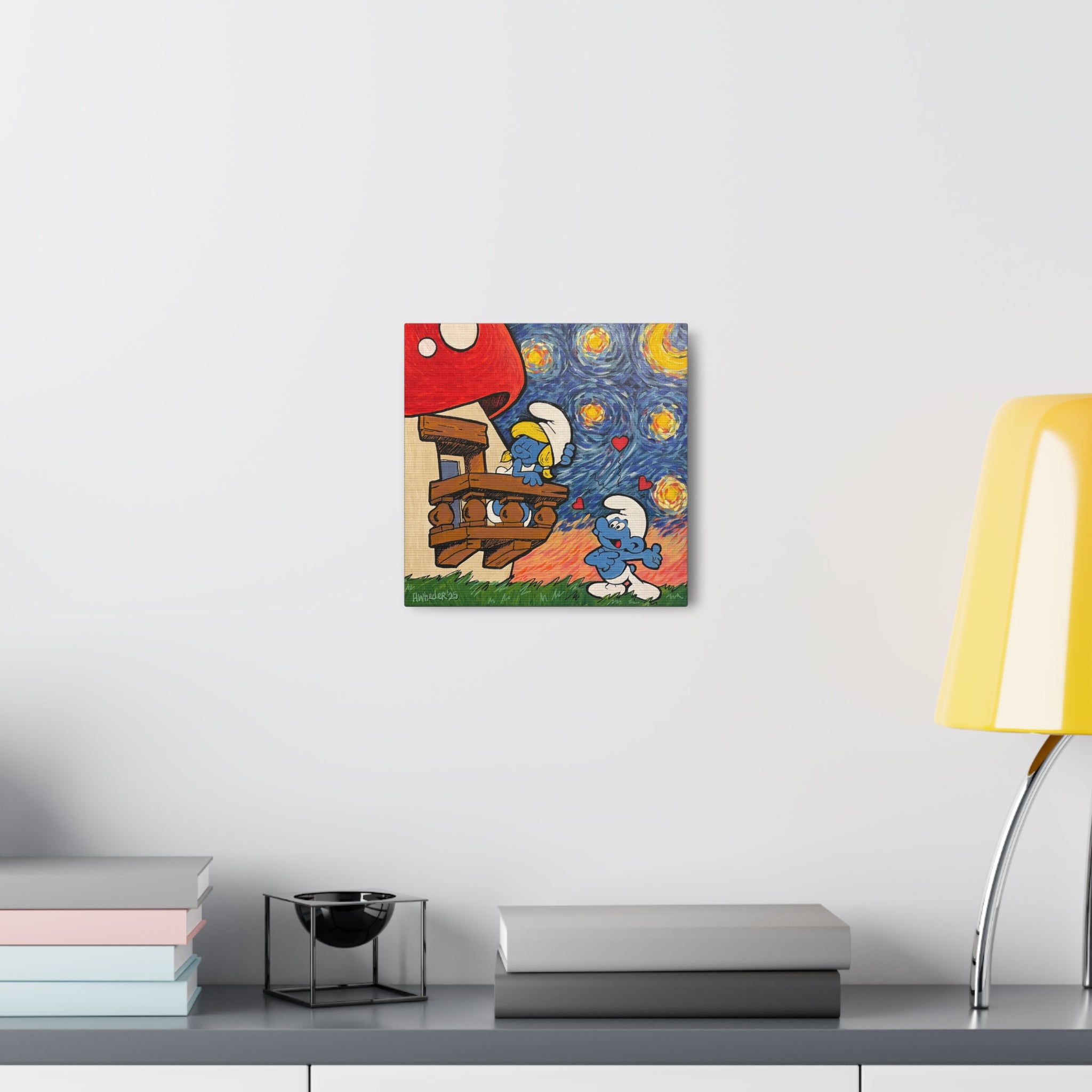 Art: Love and a Starry Night Canvas Print