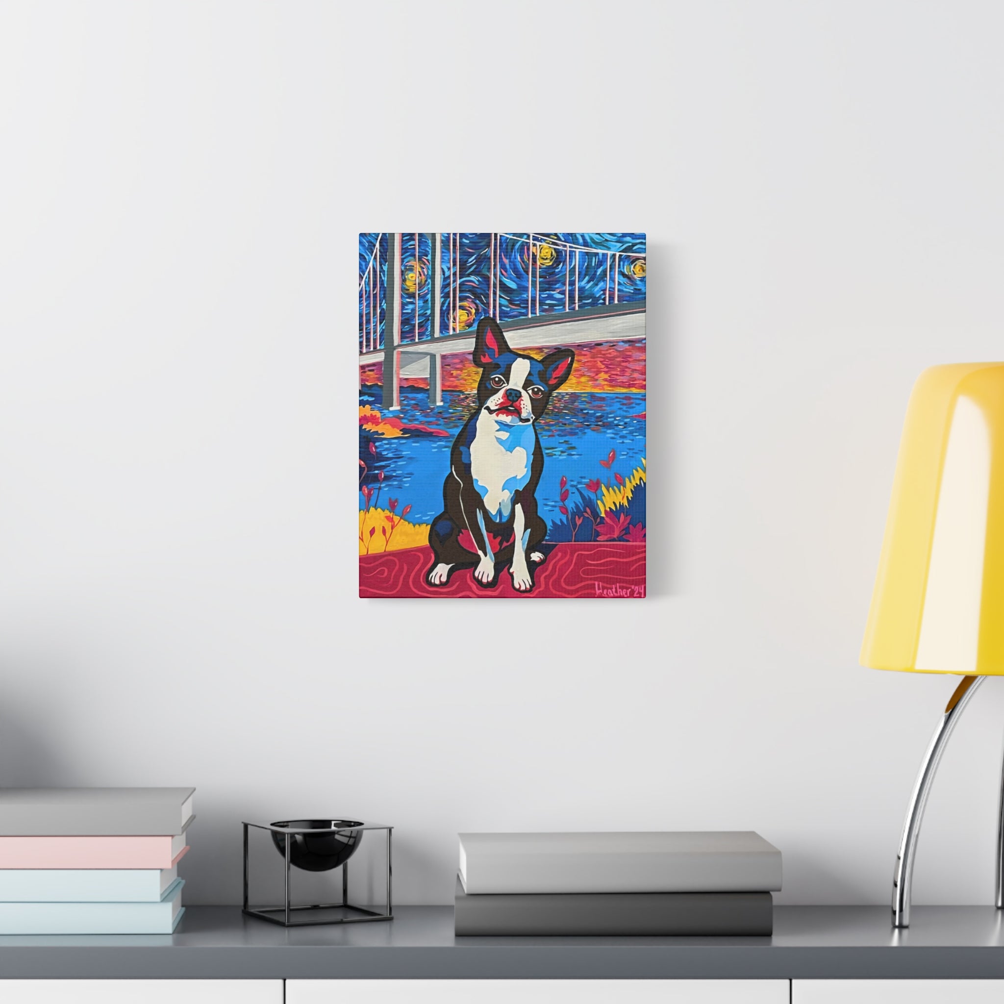 Art: Boston Terrier Canvas Print