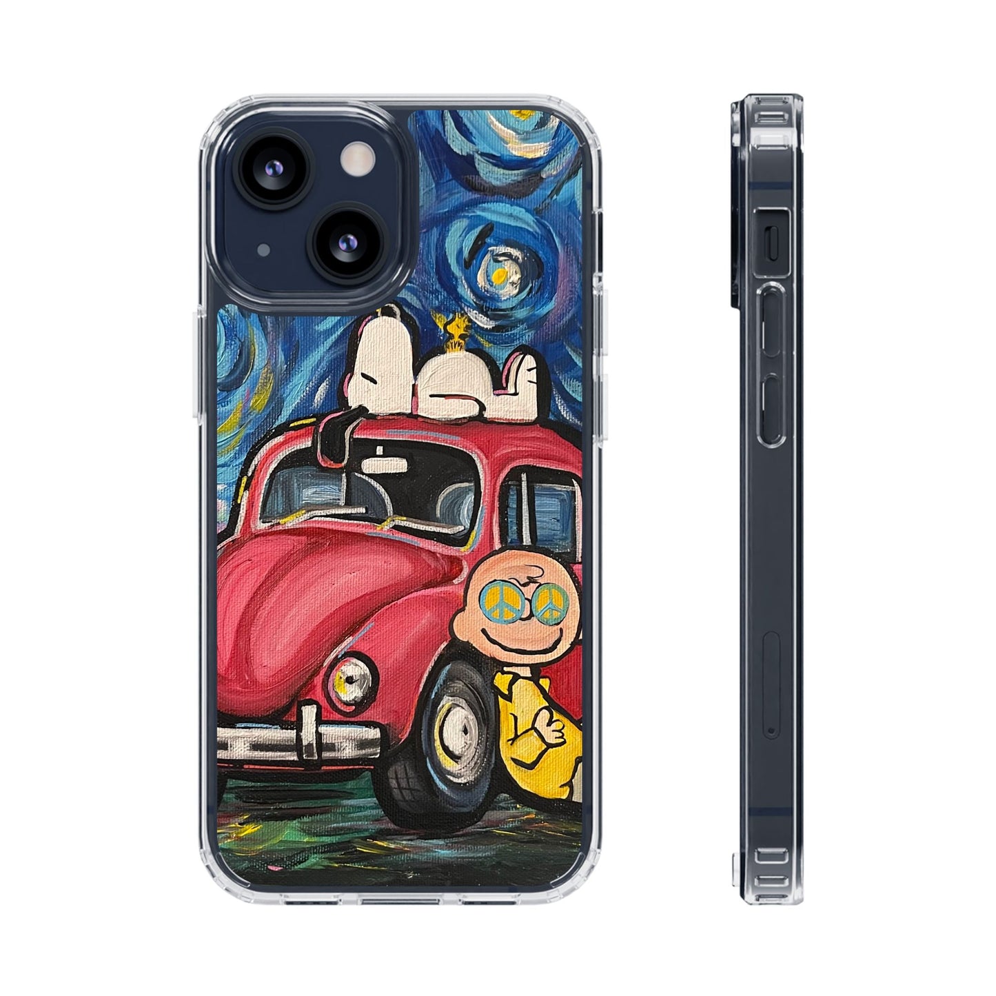 Phone Case: Starry Night with Bug Clear Cases