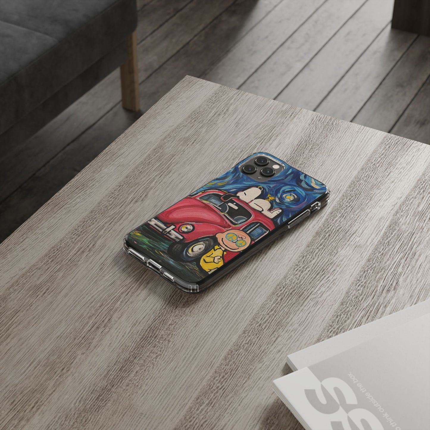 Phone Case: Starry Night with Bug Clear Cases