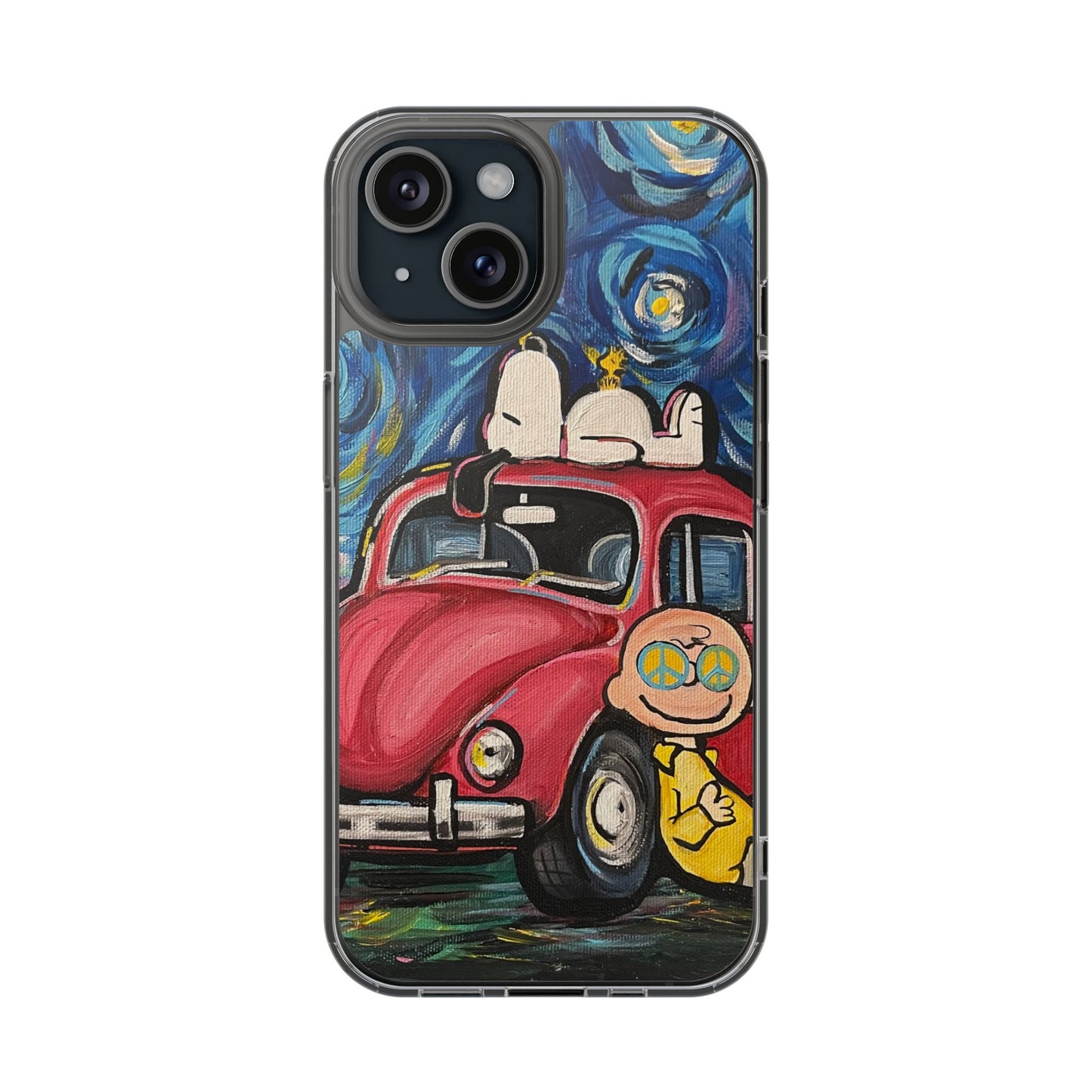 Phone Case: Starry Night with Bug Clear Cases