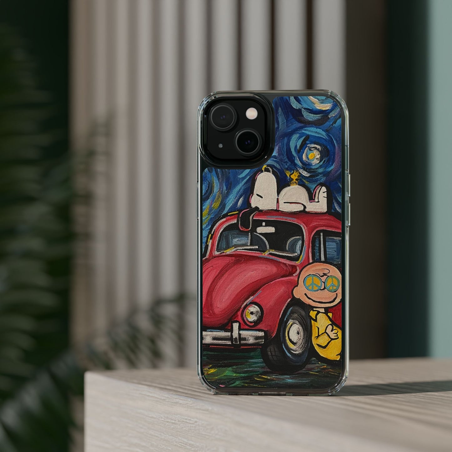 Phone Case: Starry Night with Bug Clear Cases