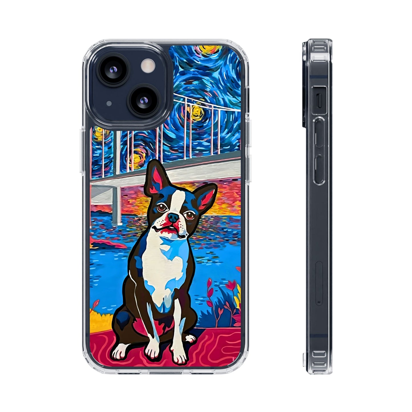 Phone Case: Boston Terrier Clear Cases