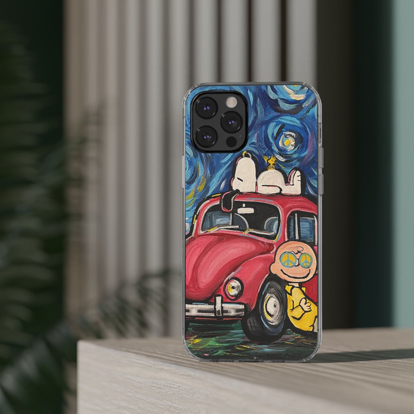 Phone Case: Starry Night with Bug Clear Cases