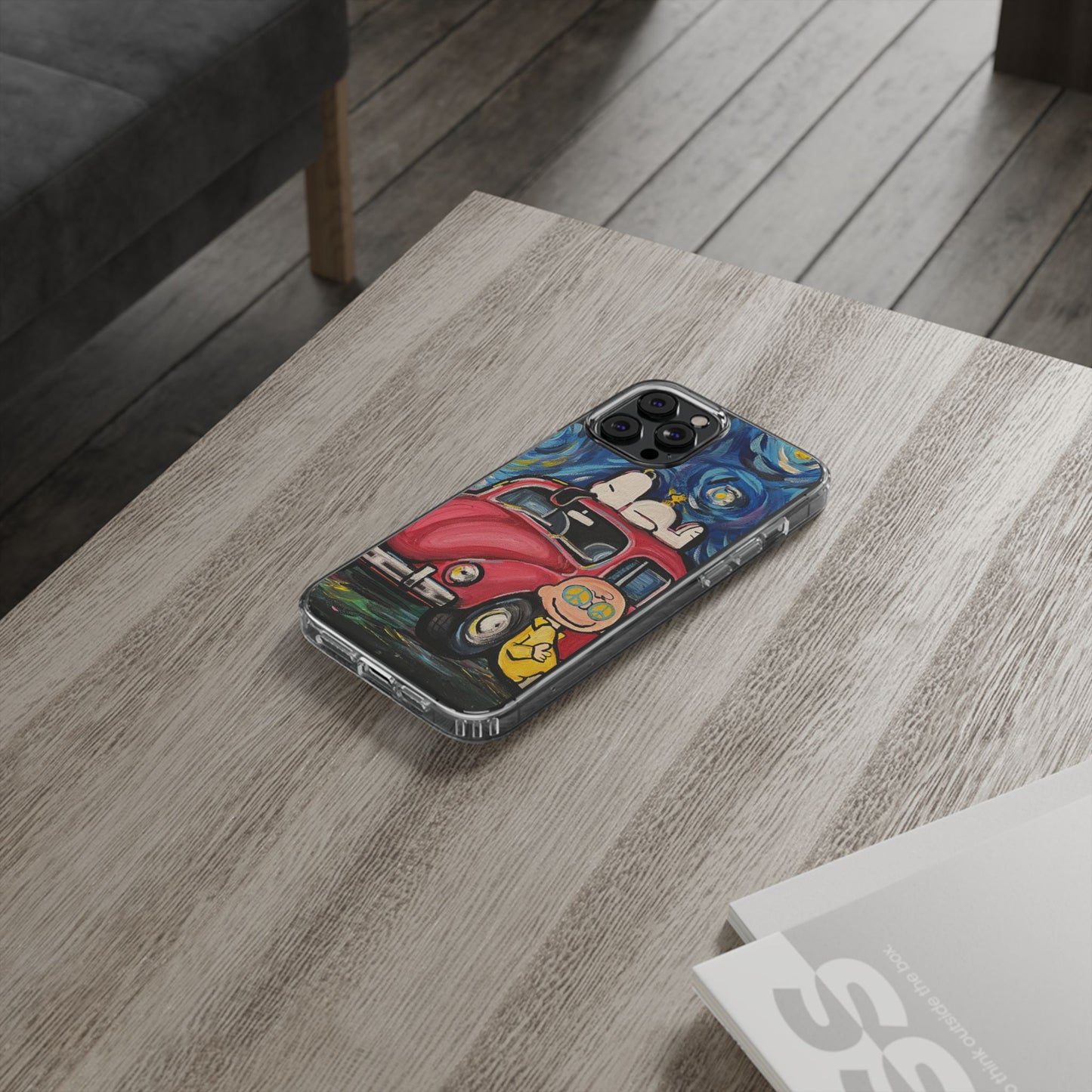 Phone Case: Starry Night with Bug Clear Cases