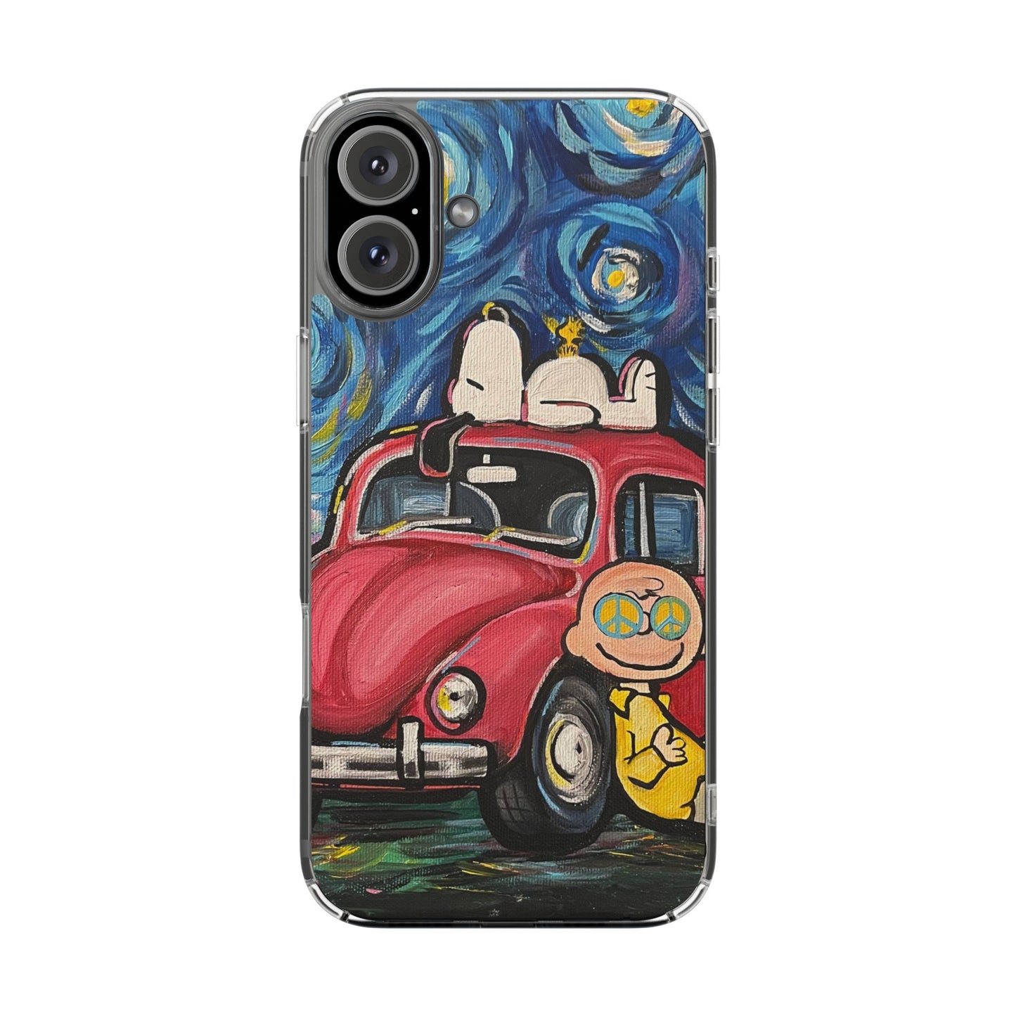 Phone Case: Starry Night with Bug Clear Cases
