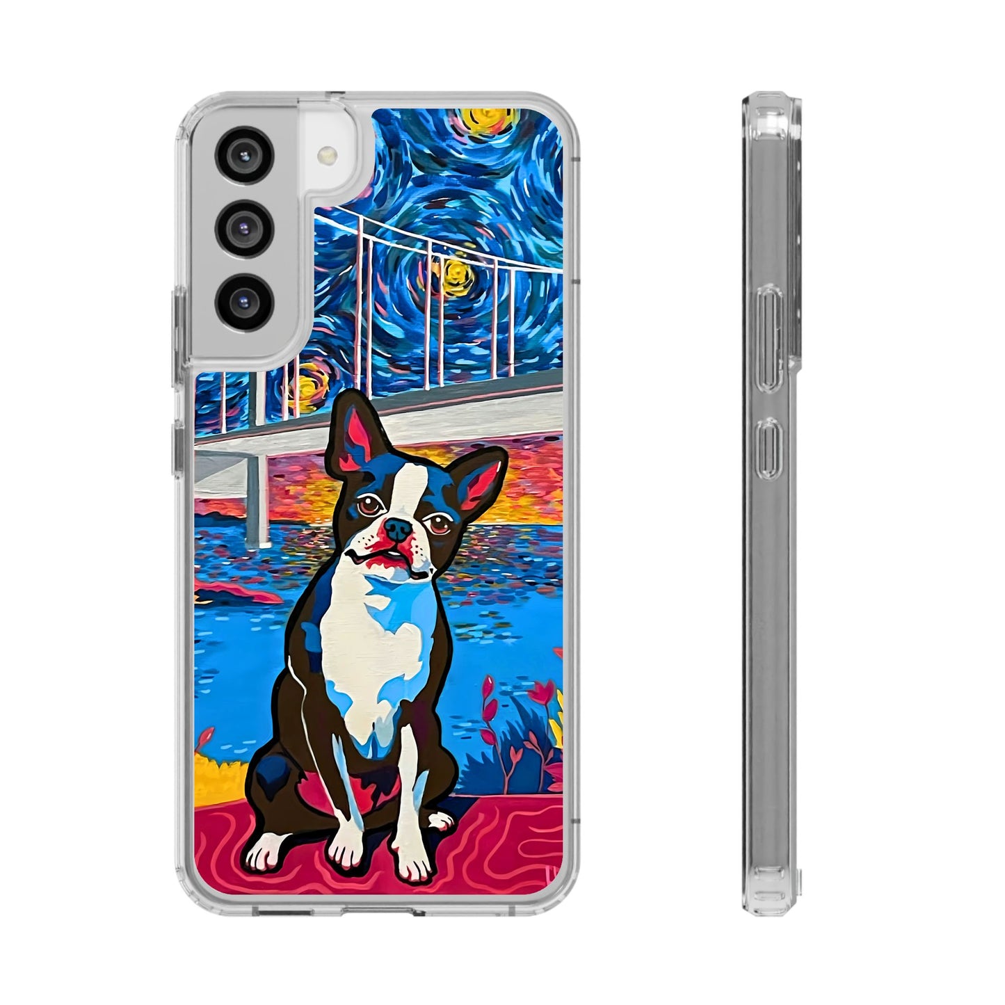Phone Case: Boston Terrier Clear Cases