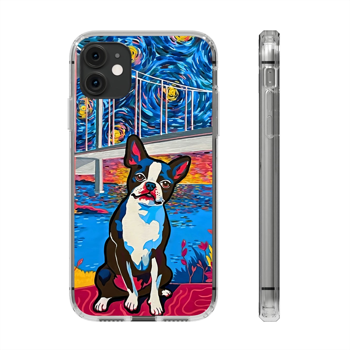 Phone Case: Boston Terrier Clear Cases