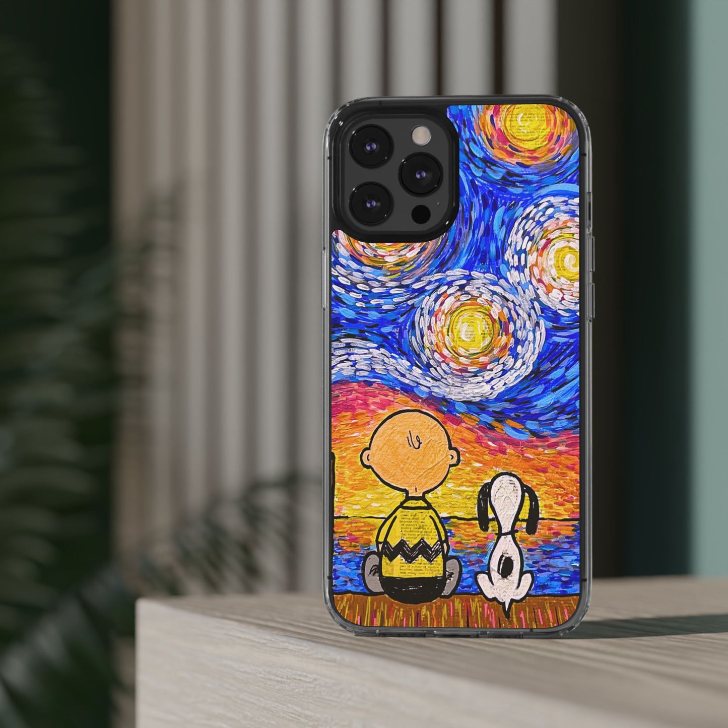 Phone Case: Starry Night at Lake Clear Cases
