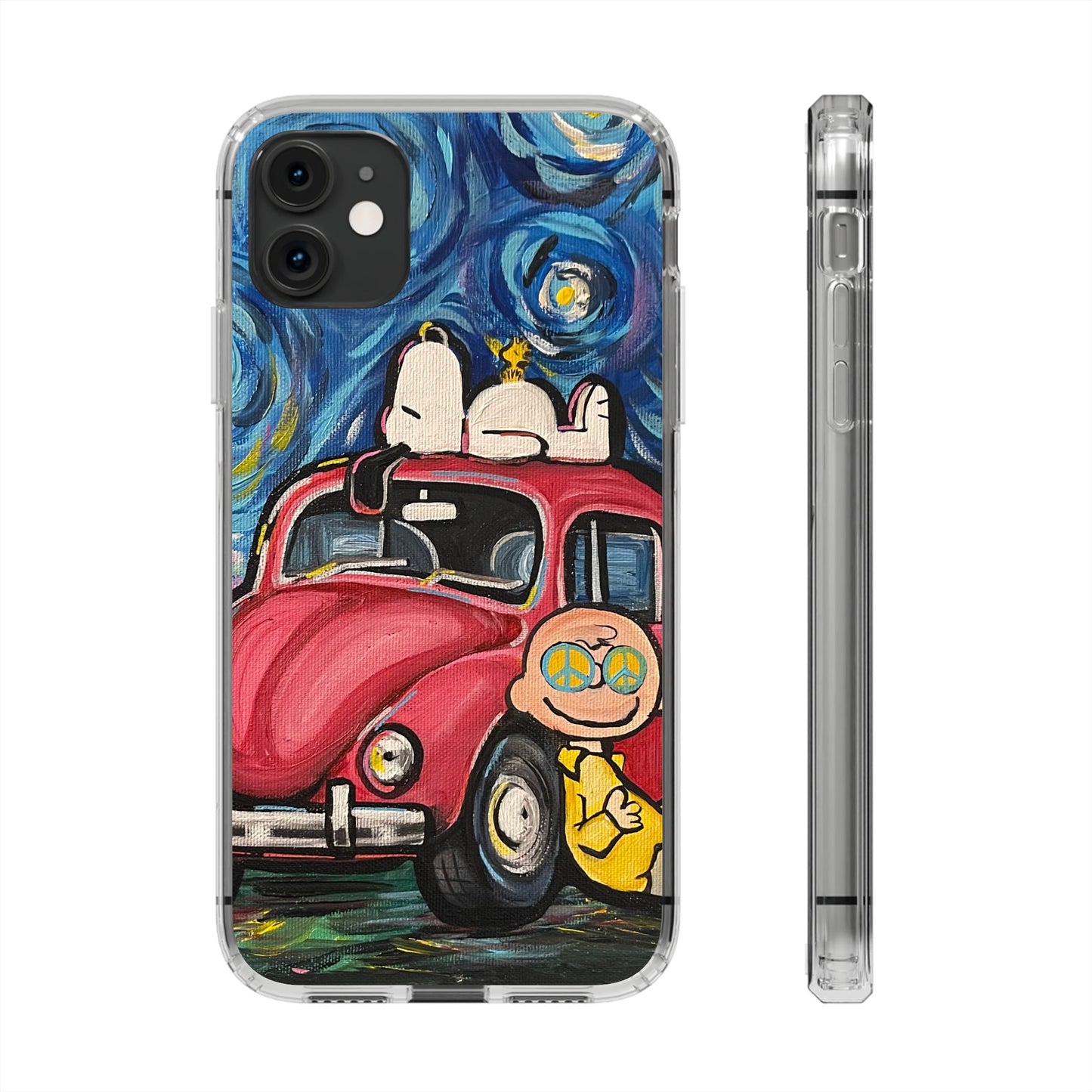 Phone Case: Starry Night with Bug Clear Cases