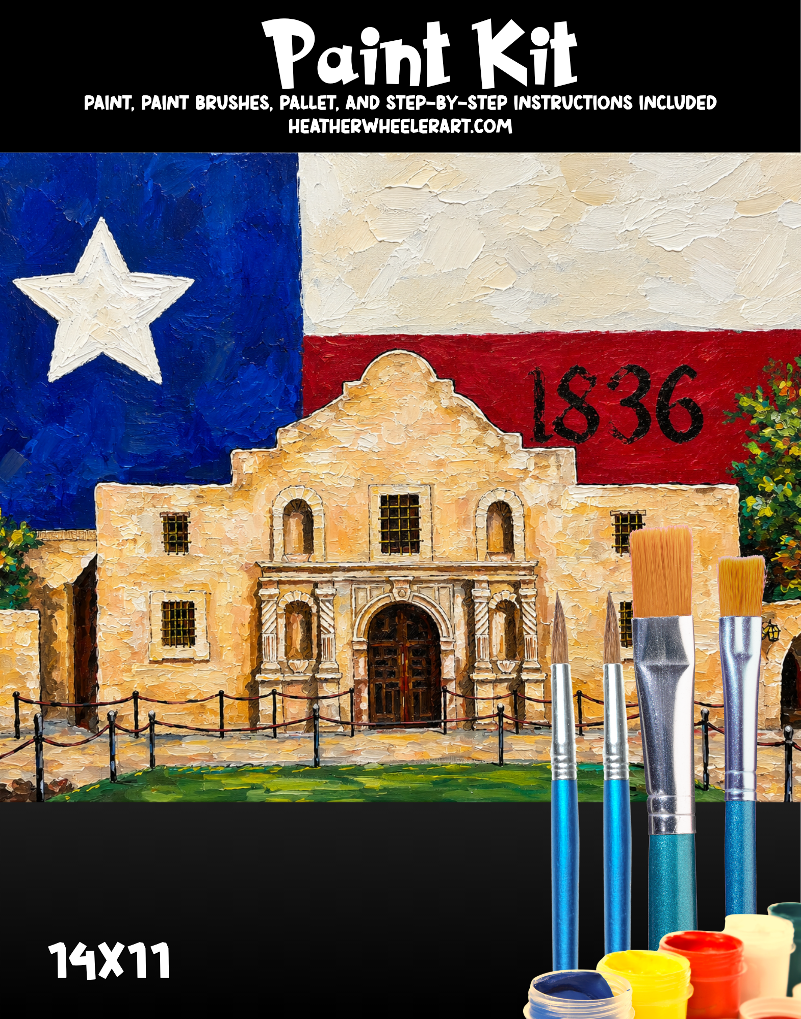 DIY Canvas Painting Kit ALAMO - Canvas Original