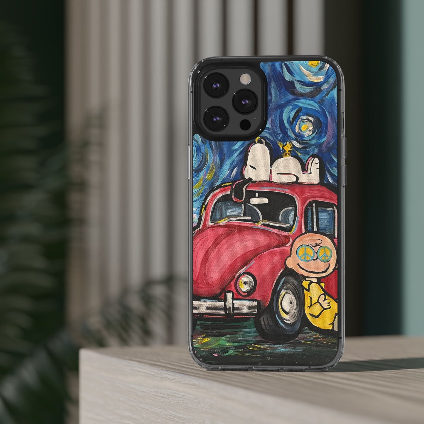 Phone Case: Starry Night with Bug Clear Cases