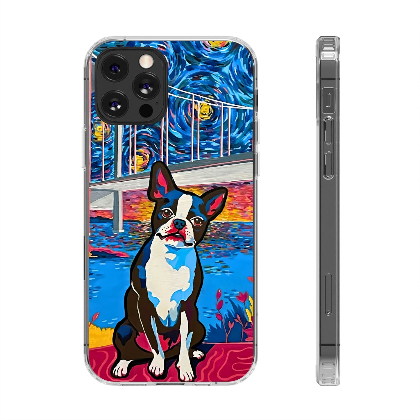 Phone Case: Boston Terrier Clear Cases